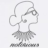 Notorious RBG Line Portrait Ruth Bader Ginsburg Garment-Dyed Sweatshirt