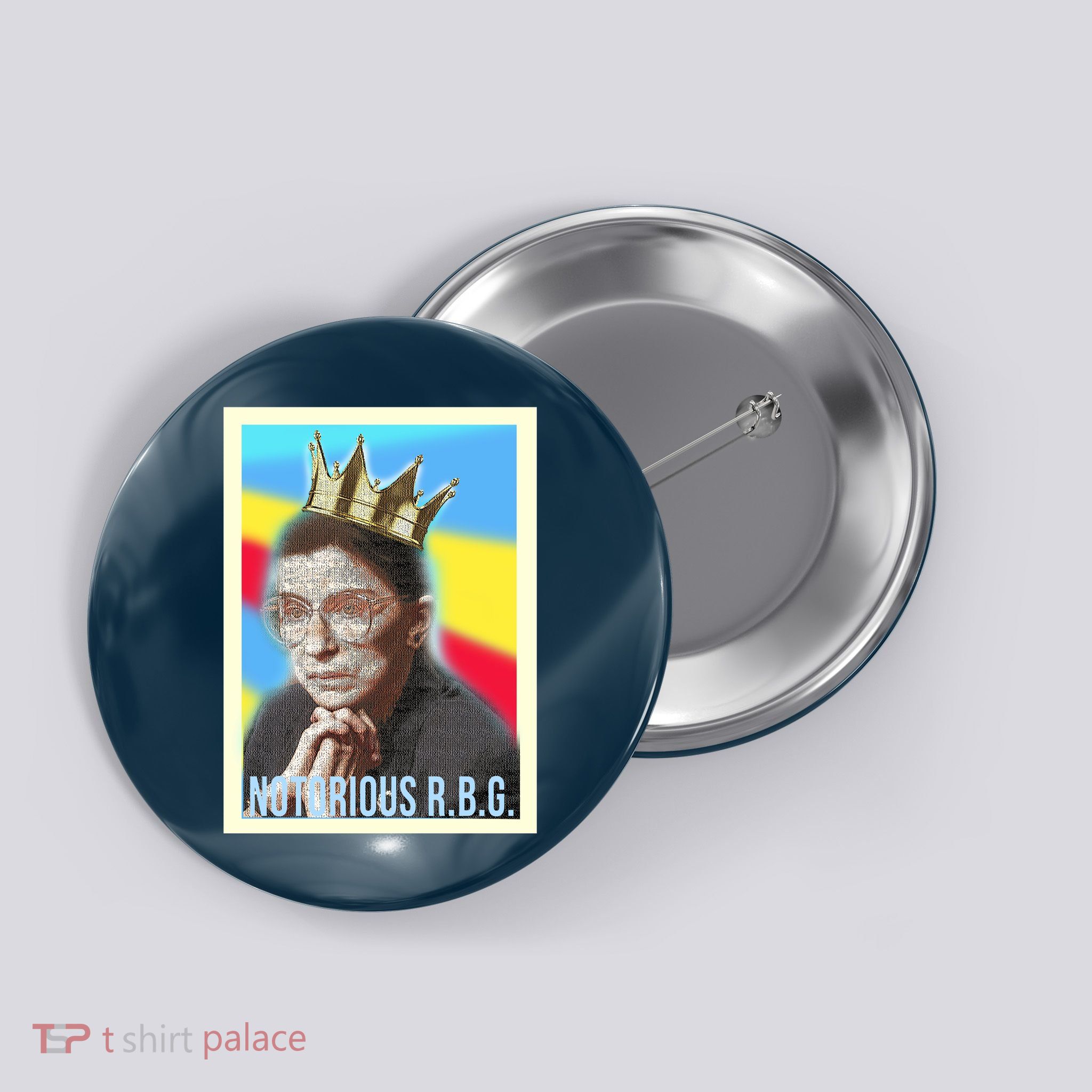 Notorious RBG R.B.G Button