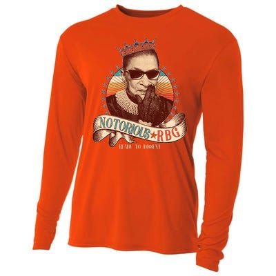 Notorious RBG Ready To Dissent Ruth Bader Ginsburg Cooling Performance Long Sleeve Crew