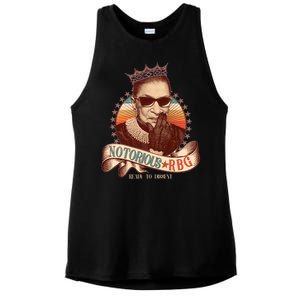 Notorious RBG Ready To Dissent Ruth Bader Ginsburg Ladies PosiCharge Tri-Blend Wicking Tank