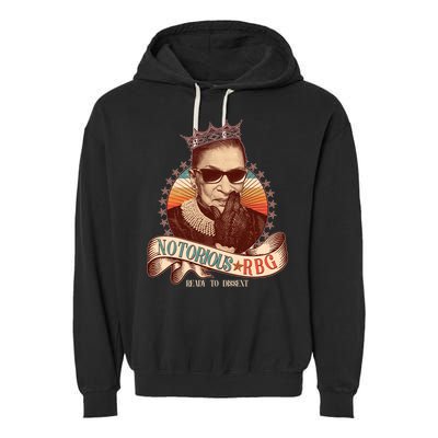Notorious RBG Ready To Dissent Ruth Bader Ginsburg Garment-Dyed Fleece Hoodie