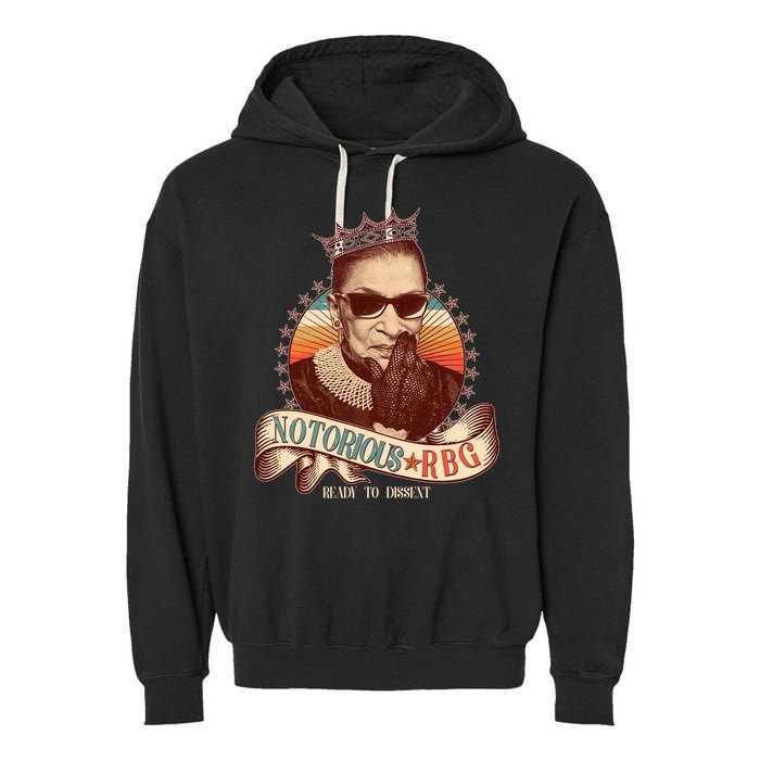 Notorious RBG Ready To Dissent Ruth Bader Ginsburg Garment-Dyed Fleece Hoodie