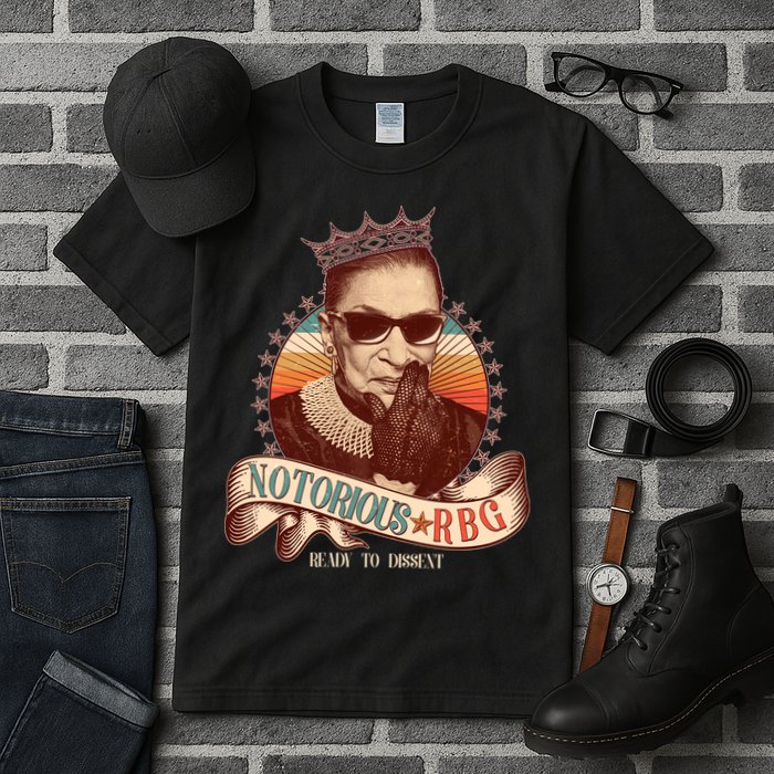 Notorious RBG Ready To Dissent Ruth Bader Ginsburg Tall T-Shirt