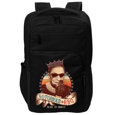 Notorious RBG Ready To Dissent Ruth Bader Ginsburg Impact Tech Backpack