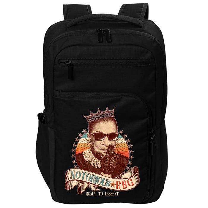Notorious RBG Ready To Dissent Ruth Bader Ginsburg Impact Tech Backpack