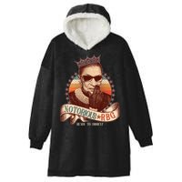 Notorious RBG Ready To Dissent Ruth Bader Ginsburg Hooded Wearable Blanket
