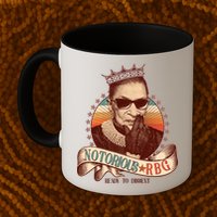 Notorious RBG Ready To Dissent Ruth Bader Ginsburg Mug