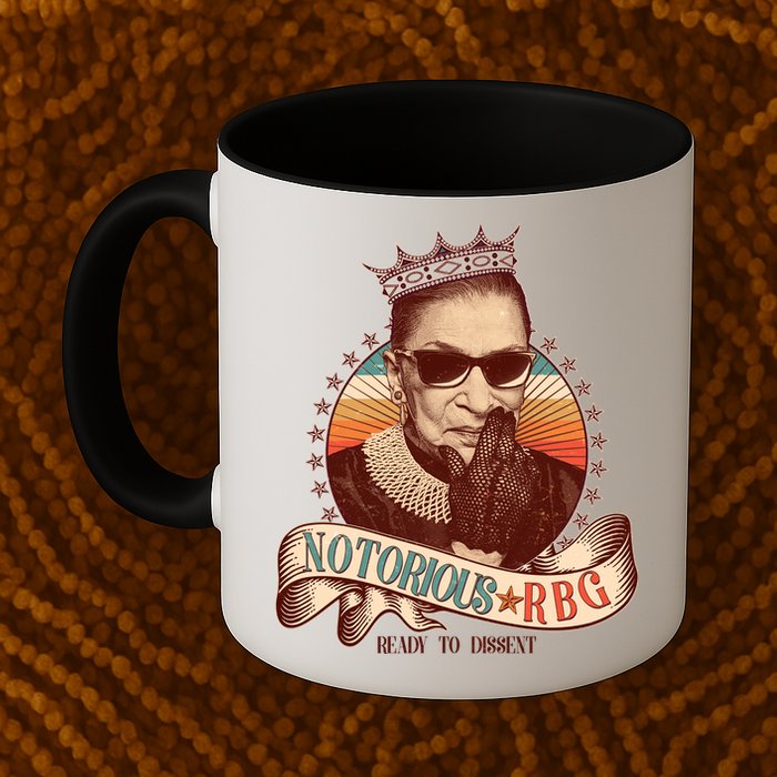 Notorious RBG Ready To Dissent Ruth Bader Ginsburg Mug