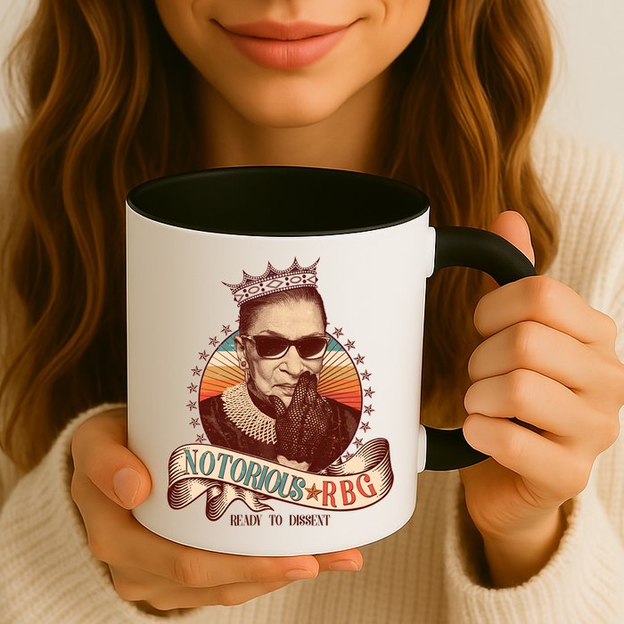 Notorious RBG Ready To Dissent Ruth Bader Ginsburg Mug