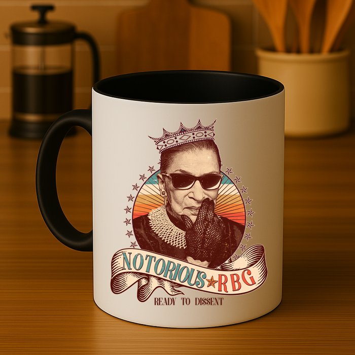 Notorious RBG Ready To Dissent Ruth Bader Ginsburg Mug