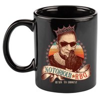 Notorious RBG Ready To Dissent Ruth Bader Ginsburg 11oz C Handle Ceramic Mug