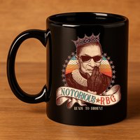 Notorious RBG Ready To Dissent Ruth Bader Ginsburg 11oz C Handle Ceramic Mug