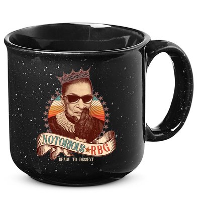 Notorious RBG Ready To Dissent Ruth Bader Ginsburg 15oz Campfire Ceramic Mug