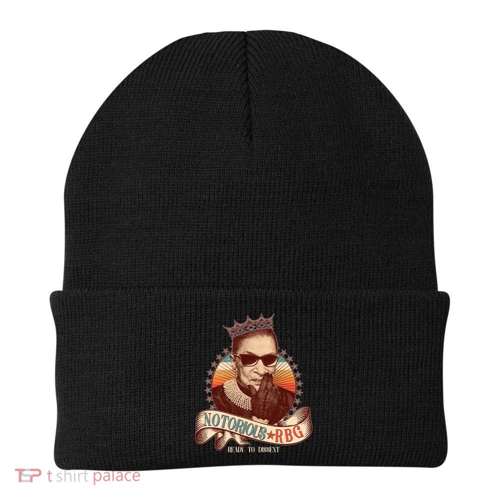 Notorious RBG Ready To Dissent Ruth Bader Ginsburg Knit Cap Winter Beanie