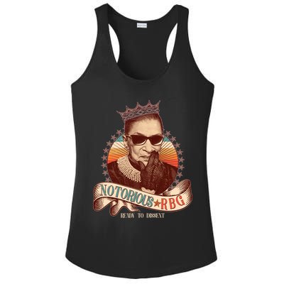 Notorious RBG Ready To Dissent Ruth Bader Ginsburg Ladies PosiCharge Competitor Racerback Tank