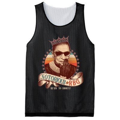 Notorious RBG Ready To Dissent Ruth Bader Ginsburg Mesh Reversible Basketball Jersey Tank