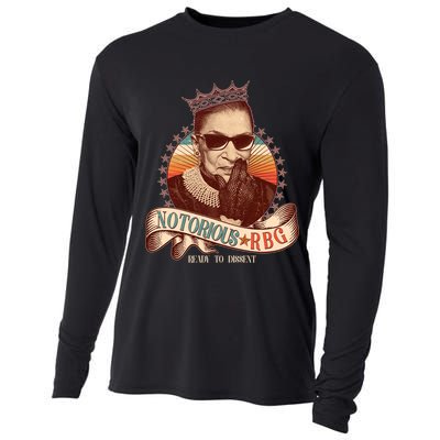 Notorious RBG Ready To Dissent Ruth Bader Ginsburg Cooling Performance Long Sleeve Crew