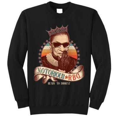 Notorious RBG Ready To Dissent Ruth Bader Ginsburg Tall Sweatshirt