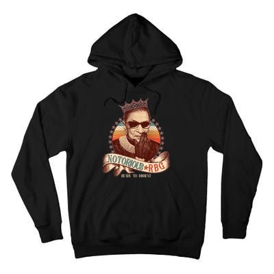 Notorious RBG Ready To Dissent Ruth Bader Ginsburg Tall Hoodie