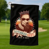 Notorious RBG Ready To Dissent Ruth Bader Ginsburg Golf Towel