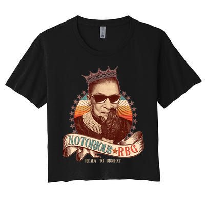 Notorious RBG Ready To Dissent Ruth Bader Ginsburg Crop Top