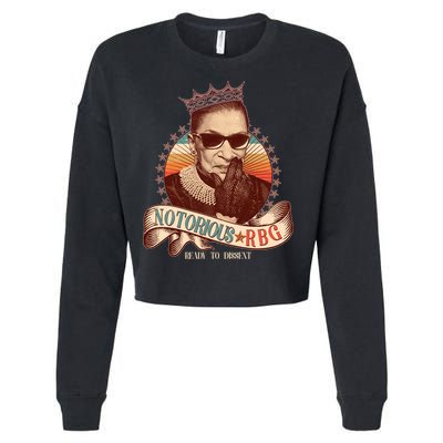 Notorious RBG Ready To Dissent Ruth Bader Ginsburg Cropped Pullover Crew
