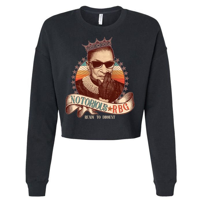 Notorious RBG Ready To Dissent Ruth Bader Ginsburg Cropped Pullover Crew