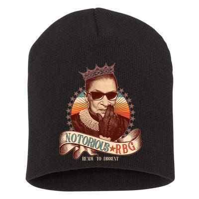 Notorious RBG Ready To Dissent Ruth Bader Ginsburg Short Acrylic Beanie