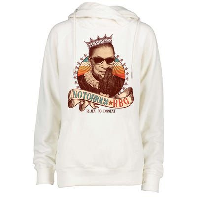 Notorious RBG Ready To Dissent Ruth Bader Ginsburg Womens Funnel Neck Pullover Hood