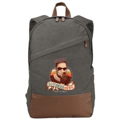 Notorious RBG Ready To Dissent Ruth Bader Ginsburg Cotton Canvas Backpack