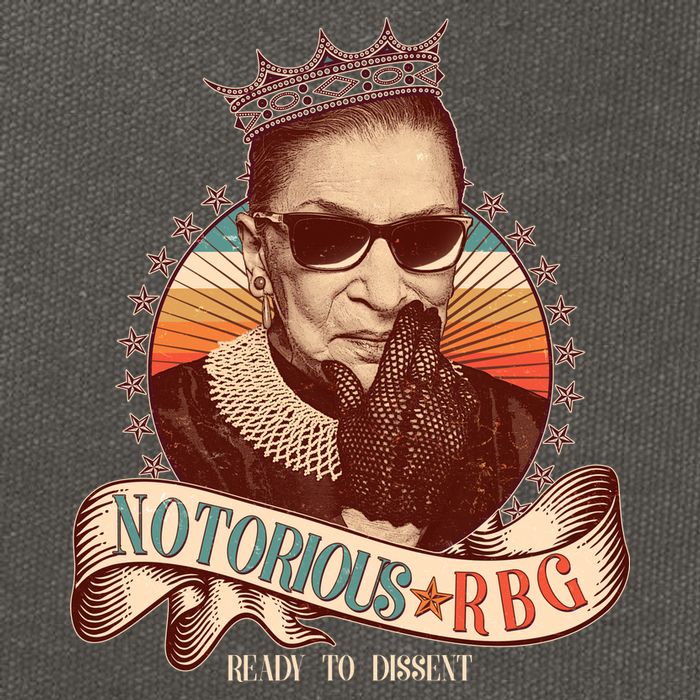 Notorious RBG Ready To Dissent Ruth Bader Ginsburg Cotton Canvas Backpack