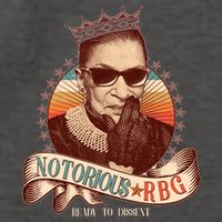 Notorious RBG Ready To Dissent Ruth Bader Ginsburg Vector Backpack