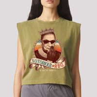 Notorious RBG Ready To Dissent Ruth Bader Ginsburg Garment-Dyed Women's Muscle Tee