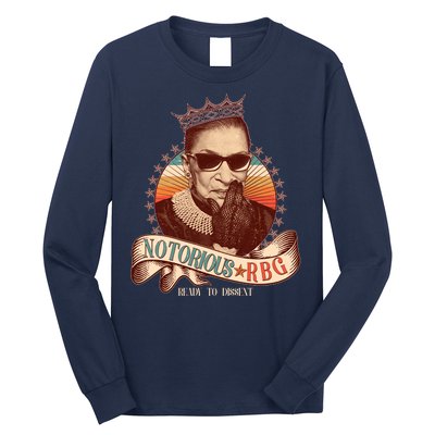 Notorious RBG Ready To Dissent Ruth Bader Ginsburg Long Sleeve Shirt