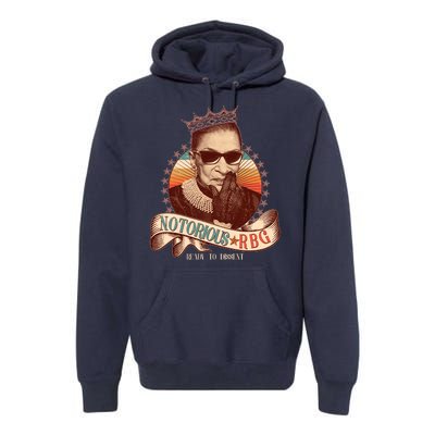 Notorious RBG Ready To Dissent Ruth Bader Ginsburg Premium Hoodie