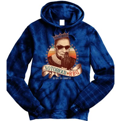 Notorious RBG Ready To Dissent Ruth Bader Ginsburg Tie Dye Hoodie