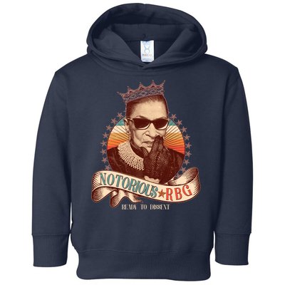 Notorious RBG Ready To Dissent Ruth Bader Ginsburg Toddler Hoodie