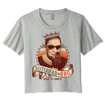 Notorious RBG Ready To Dissent Ruth Bader Ginsburg Women's Crop Top Tee