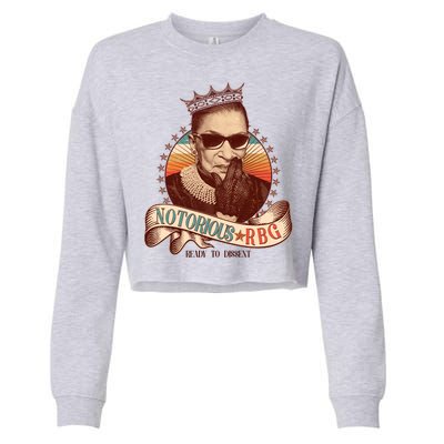 Notorious RBG Ready To Dissent Ruth Bader Ginsburg Cropped Pullover Crew