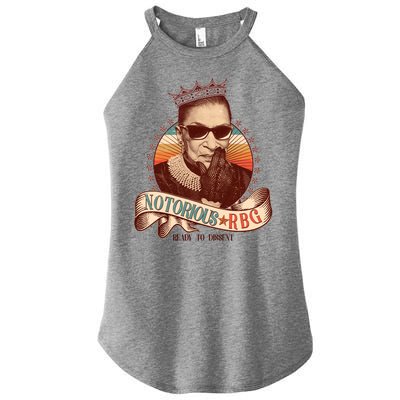 Notorious RBG Ready To Dissent Ruth Bader Ginsburg Women's Perfect Tri Rocker Tank