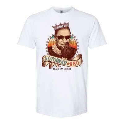 Notorious RBG Ready To Dissent Ruth Bader Ginsburg Softstyle CVC T-Shirt