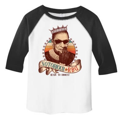 Notorious RBG Ready To Dissent Ruth Bader Ginsburg Toddler Fine Jersey T-Shirt