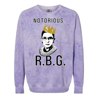 Notorious RBG Ruth Bader Ginsburg Colorblast Crewneck Sweatshirt