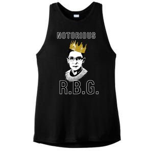 Notorious RBG Ruth Bader Ginsburg Ladies PosiCharge Tri-Blend Wicking Tank