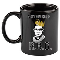 Notorious RBG Ruth Bader Ginsburg 11oz C Handle Ceramic Mug