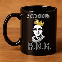 Notorious RBG Ruth Bader Ginsburg 11oz C Handle Ceramic Mug