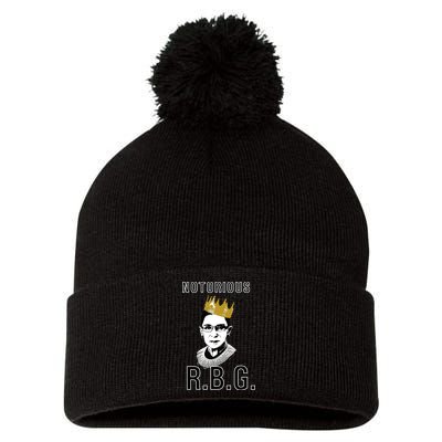 Notorious RBG Ruth Bader Ginsburg Pom Pom 12in Knit Beanie