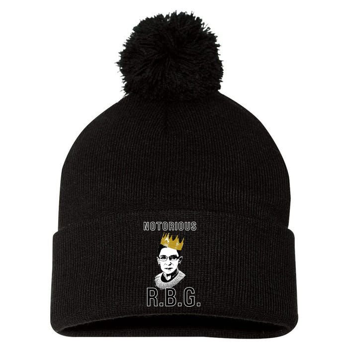 Notorious RBG Ruth Bader Ginsburg Pom Pom 12in Knit Beanie