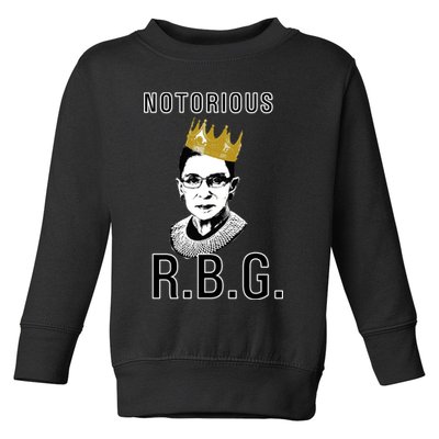 Notorious RBG Ruth Bader Ginsburg Toddler Sweatshirt