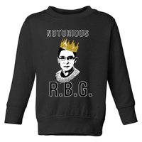Notorious RBG Ruth Bader Ginsburg Toddler Sweatshirt